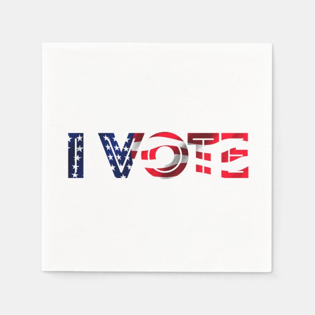 I Vote Napkin (Front)