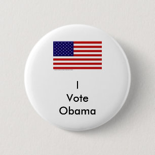 I Vote Obama 2 Inch Round Button