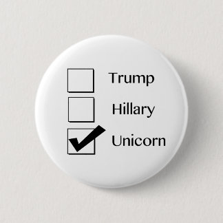 I Vote Unicorn Button