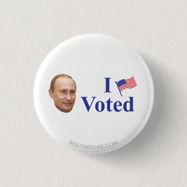I VOTED 1 INCH ROUND BUTTON (Front)