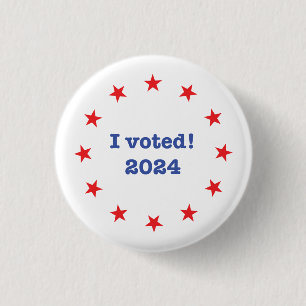 I voted! 2024 1 inch round button