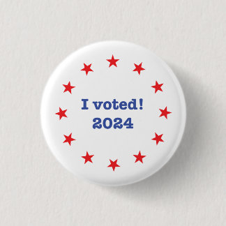 I voted! 2024 1 inch round button