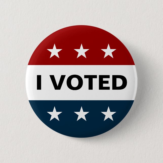 I Voted 2024 Elections 2 Inch Round Button (Front)