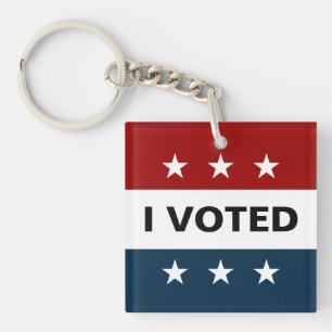 I Voted 2024 Elections Keychain