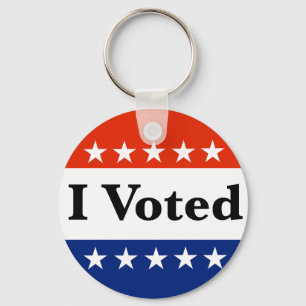 I Voted 2026 Elections Keychain
