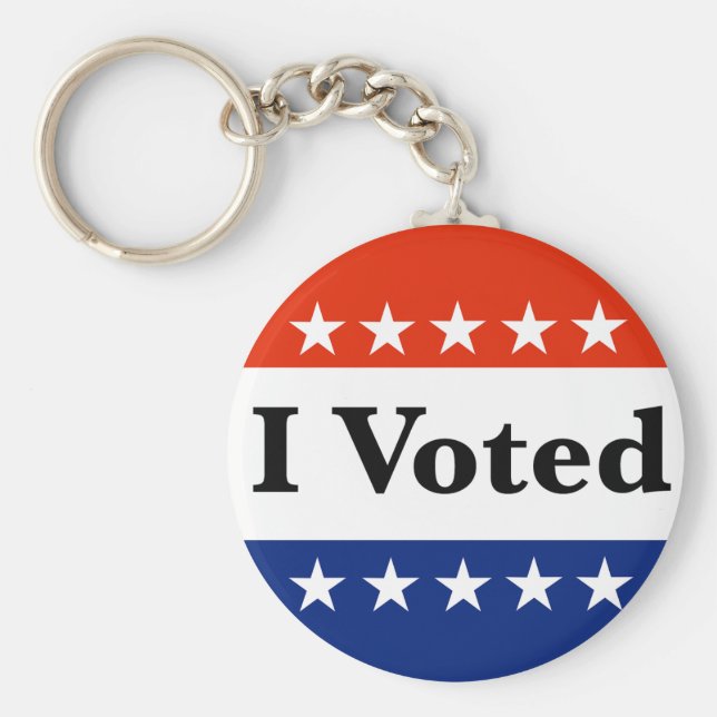 I Voted 2026 Elections Keychain (Front)