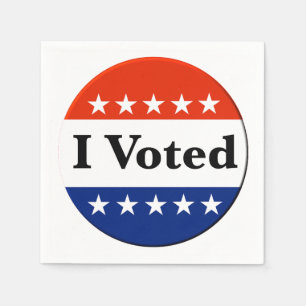 I Voted 2026 Elections Napkin