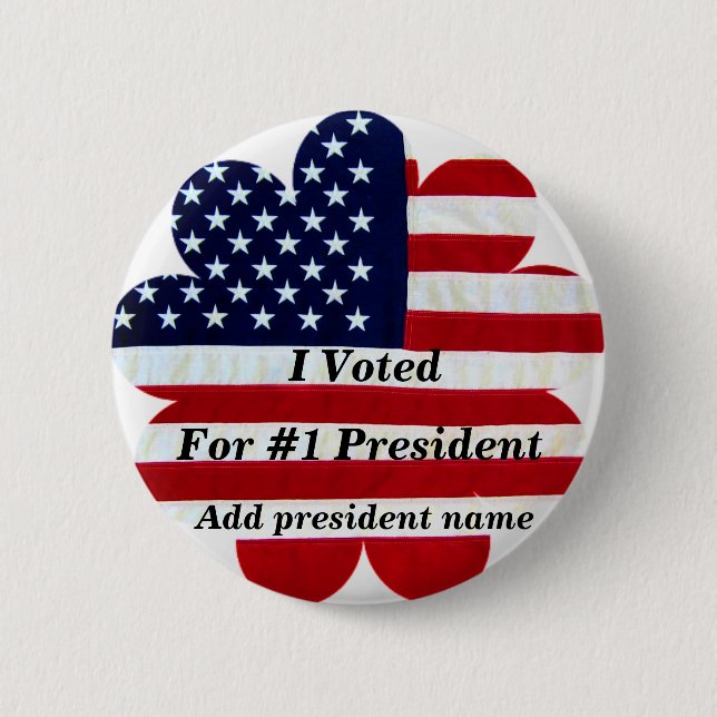 I Voted_ 2 Inch Round Button (Front)