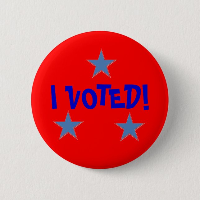 I VOTED! 2 INCH ROUND BUTTON (Front)