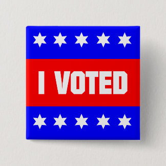 I Voted 2 Inch Square Button
