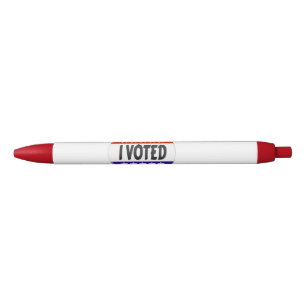 I Voted Black Ink Pen