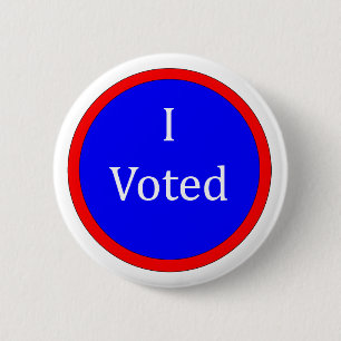 I Voted Blue 2 Inch Round Button