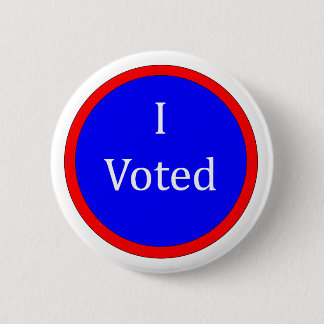 I Voted Blue 2 Inch Round Button
