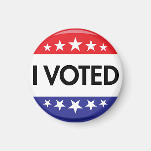 I Voted Button 2024 Election Magnet