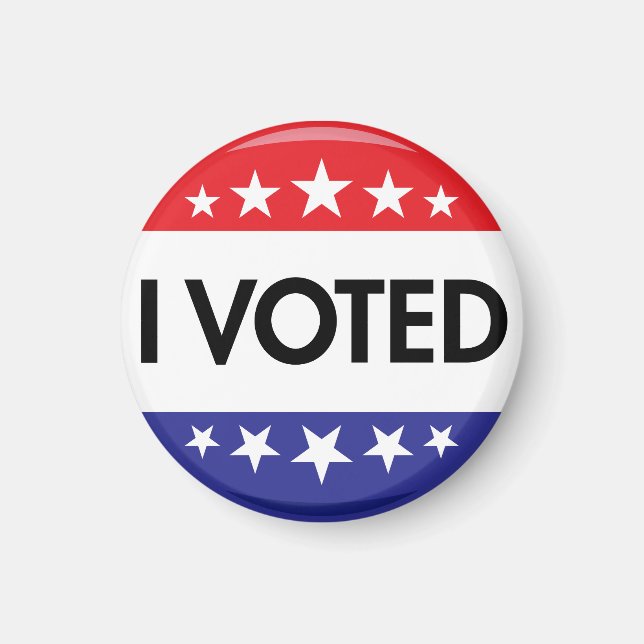 I Voted Button 2024 Election Magnet (Front)