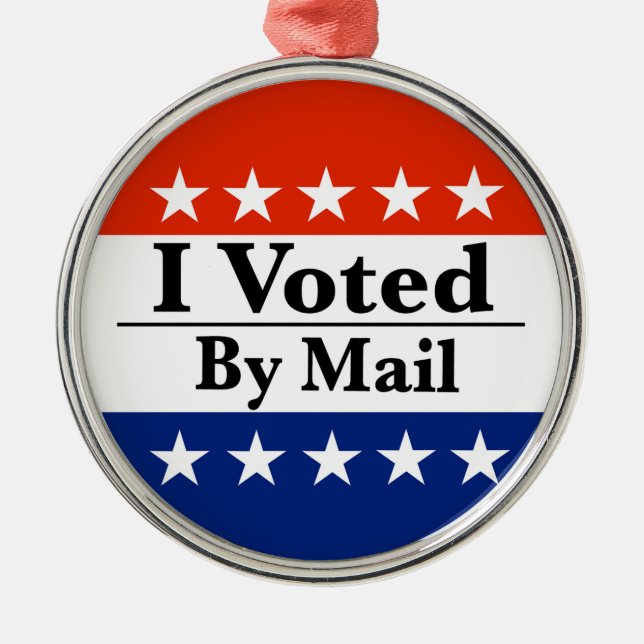 I Voted By Mail Metal Ornament (Front)