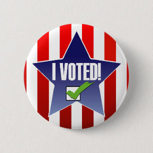 I Voted  Election Pin