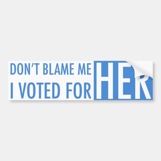 I Voted For Kamala Harris Bumper Sticker (Front)
