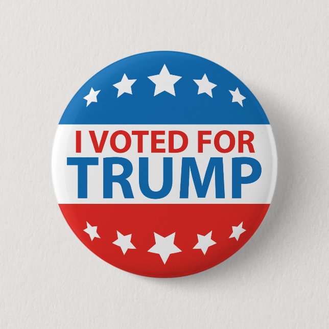 I Voted For Trump 2 Inch Round Button (Front)