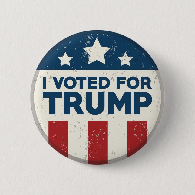 I Voted For Trump 2 Inch Round Button (Front)