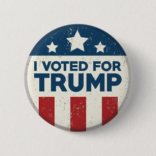 I Voted For Trump 2 Inch Round Button