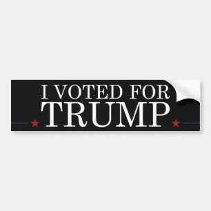I Voted For Trump Bumper Sticker