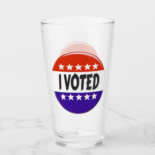 I Voted Glass (Front)