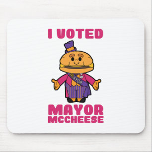 I Voted Mayor Mccheese Mouse Pad