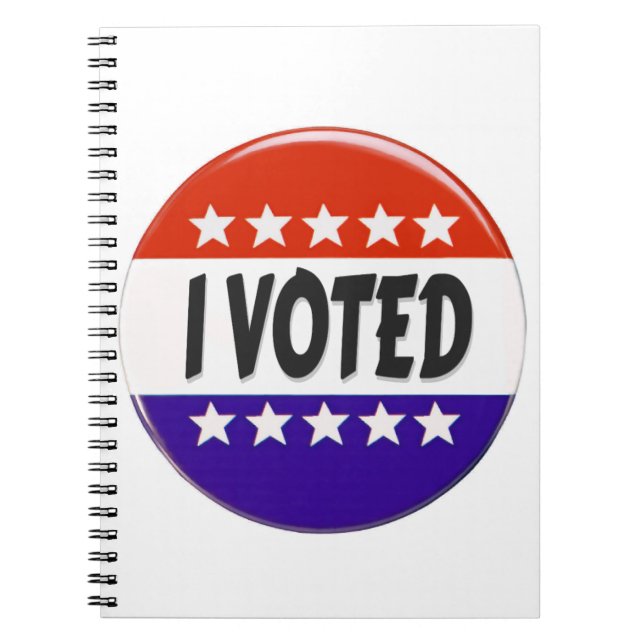 I Voted Notebook (Front)