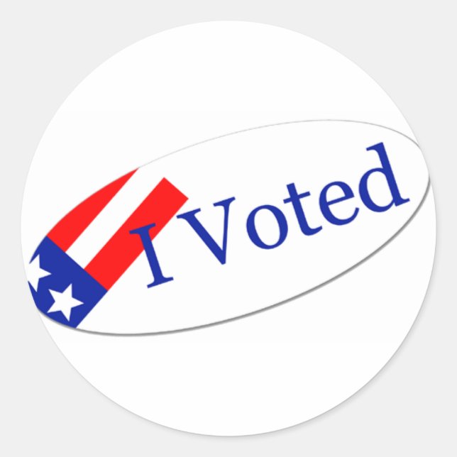 I Voted Sticker (Front)