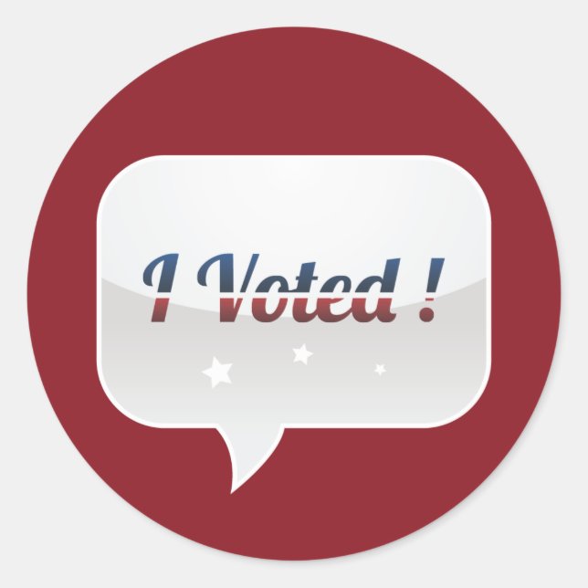 I Voted Sticker (Front)