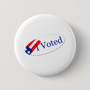 I Voted Sticker 2 Inch Round Button