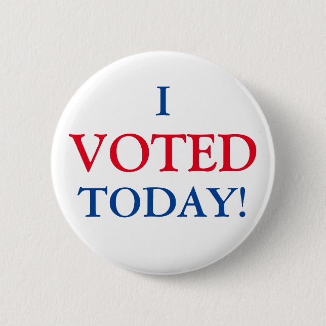 I VOTED Today 2 Inch Round Button (Front)