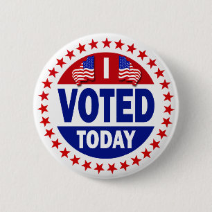 I Voted Today 2 Inch Round Button