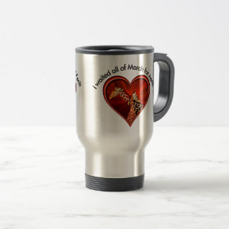 I waited all of March for April - giraffe Mug