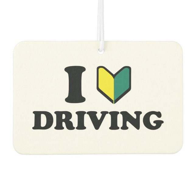I Wakaba [Heart/Love] Driving Air Freshener (Front)