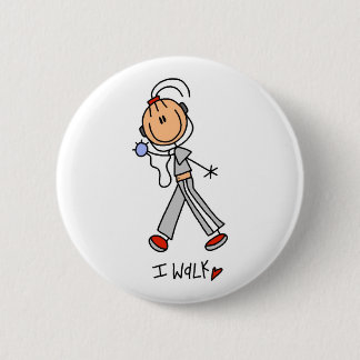 I Walk 2 Inch Round Button