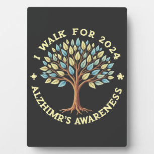 I Walk for 2024 Alzheimer’s Awareness Month Plaque