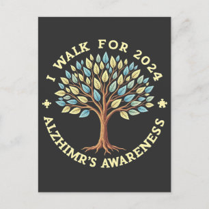 I Walk for 2024 Alzheimer’s Awareness Month Postcard