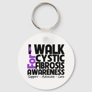 I Walk For Cystic Fibrosis Awareness Keychain