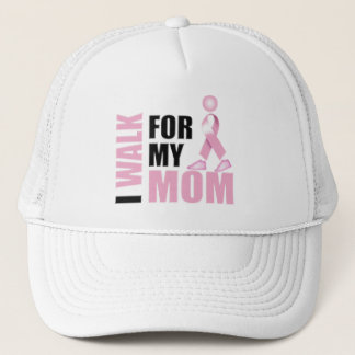 I Walk for my Mom pink Trucker Hat