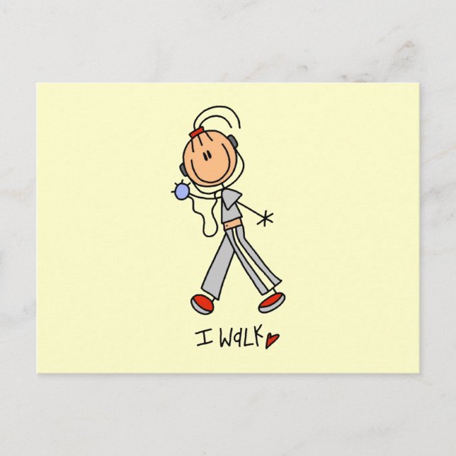 I Walk Postcard (Front)