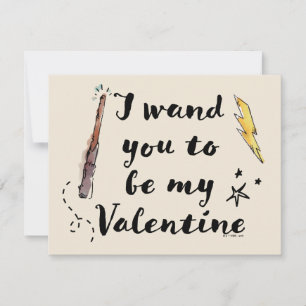 I Wand You To Be My Valentine Card