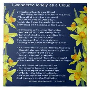 I WANDERED LONELY AS A CLOUD TILE
