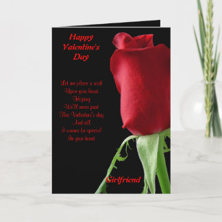 I wanna be special in your heart girlfriend holiday card