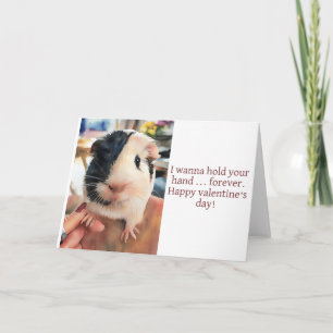 I Wanna Hold Your Hand Guinea Pig Card