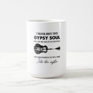 I Wanna Rock Your Gypsy Soul Hippie Guitar Coffee Mug