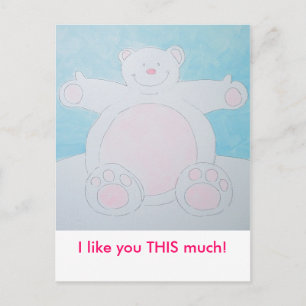 I want a cuddle! postcard