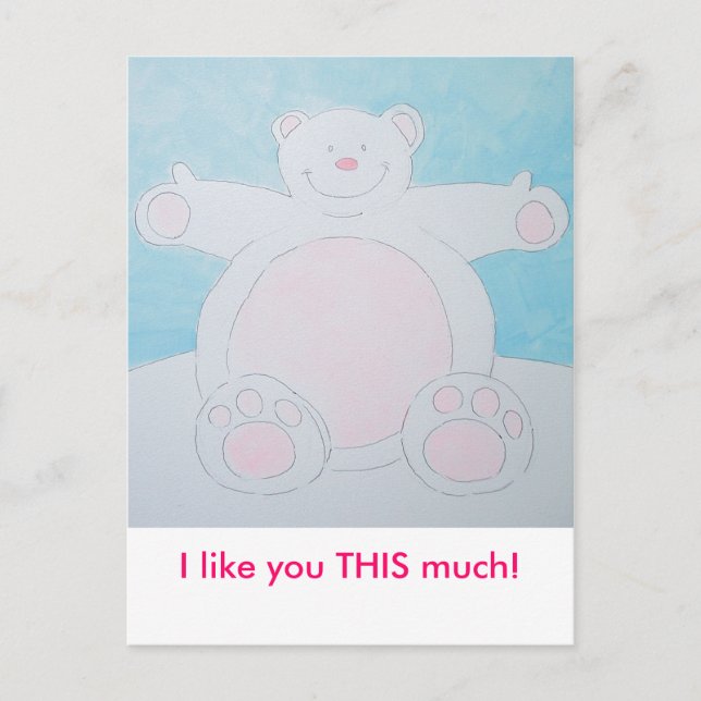 I want a cuddle! postcard (Front)