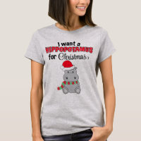I Want A Hippopotamus For Christmas Funny Festive